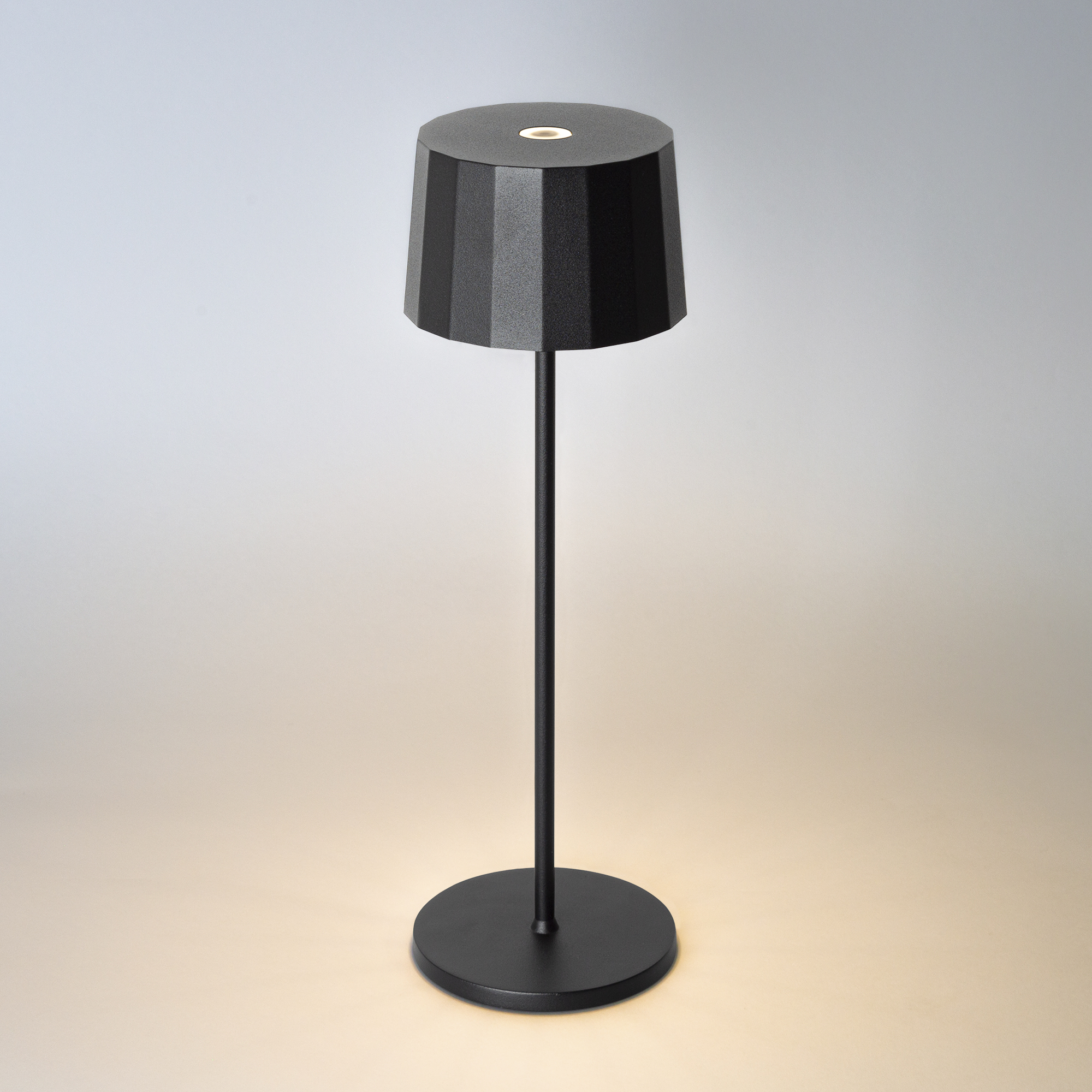 Lido Oplaadbare LED Tafellamp Zwart